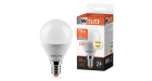 Лампа LED WOLTA G45 7.5Вт 625лм Е14 3000К   1/50