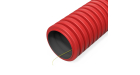 Труба гофрированная двустенная ПНД гибкая тип 450 (SN29) с/з красная d40 мм (100м/уп) Промрукав