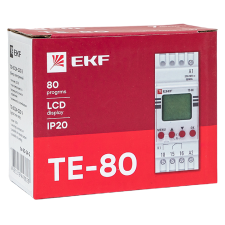 Таймер электронный двухканальный ТЭ-80 24-230В EKF