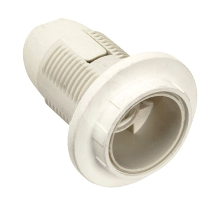 Ппл14-02-К12 Патрон пластик с кольцом, Е14, белый, индивидуальный пакет, IEK