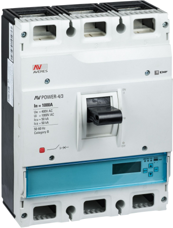 Выключатель автоматический в литом корпусе AV-POWER-4/3 1000А 50кА ETU6.2 EKF