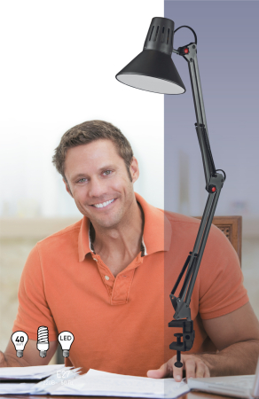 Настольный светильник ЭРА N-121-E27-40W-BK черный