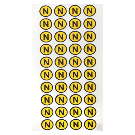 Наклейка "N" (d20мм.) EKF PROxima