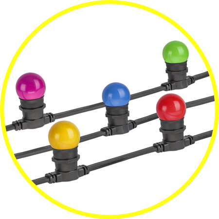 Гирлянда Navigator 61 553 NGF-01-20-40-E27-BL 20м, 50 патронов