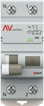 Дифференциальный автомат DVA-10 1P+N 10А (D) 30мА (A) 10кА EKF AVERES