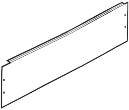 Фальш-панель для ВРУ 300х800мм глухая TDM