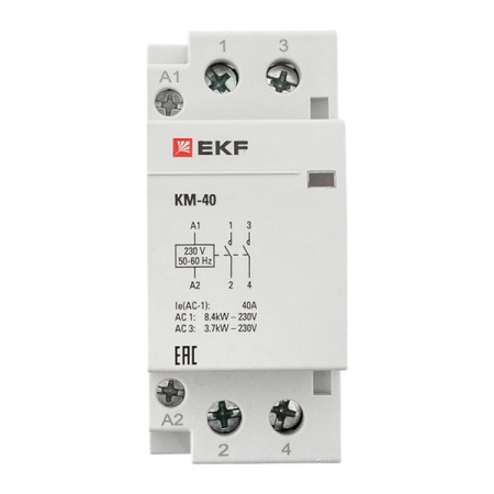 Контактор модульный КМ 40А 2NО (2 мод.) EKF PROxima