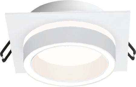 Встраиваемый cветильник WOLTA WDL-GX53/06W-S IP20 под лампу GX53 квадратный Белый LUCE 105x105x35 1/50