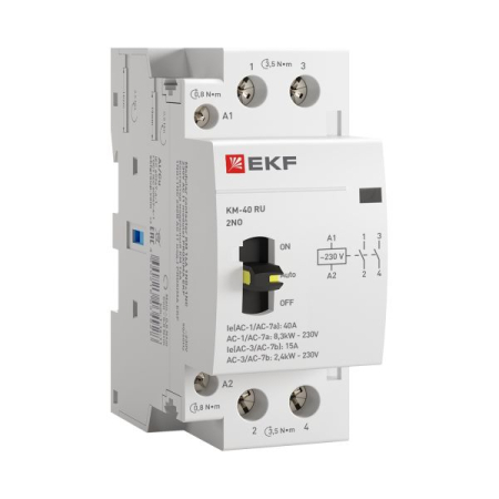 Контактор модульный КМ РУ 40А 2NO (2 мод.) EKF PROxima