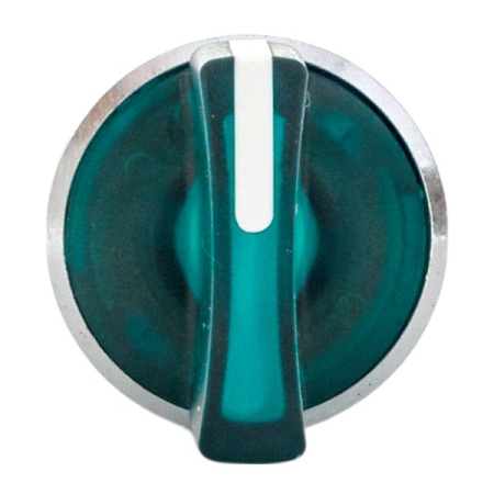 Исполнительный механизм переключателя ХB4 зеленый на 2 положения с фиксацией, с подсветкой с короткой ручкой IP65 EKF