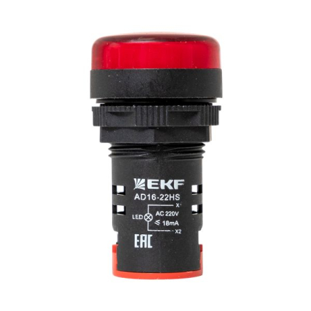 Матрица светодиодная AD16-22HS красный 230 В AC EKF PROxima