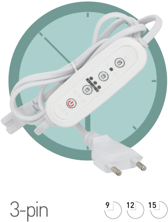 Таймер для фитосветильника ЭРА FITO-LINETIME провод для подключения 1,5 м с таймером работы