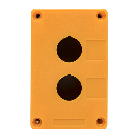 Корпус КП102 пластиковый 2 кнопки желтый EKF PROxima