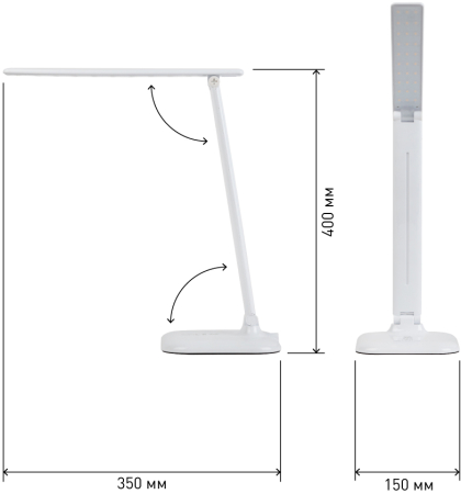 ЭРА NLED-462-10W-W белый наст.светильник