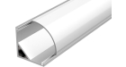 Алюминиевый. профиль для LED ленты с рассеивателем опал угловой 2000х16х16 мм (максимальная ширина л Алюминиевый. профиль для LED ленты с рассеивателем опал угловой 2000х16х16 мм (максимальная ширина л