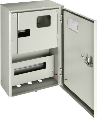 ЩУ-3ф/1-0-12 IP66 (ЩУРН-3/12 IP66) с опломбировкой счётчика (542х347х180) TDM