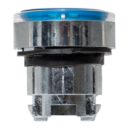 Исполнительный механизм кнопки XB4 синий плоский возвратный без фиксации, с подсветкой IP65 EKF