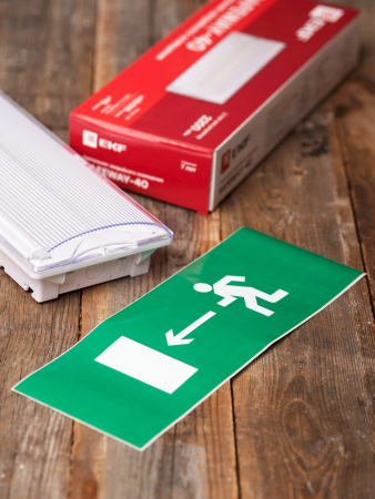 Пиктограмма "Направление налево" 240х95мм (для SAFEWAY-10) EKF