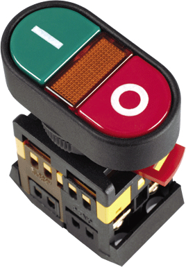 Кнопка APВВ-22N "Пуск-Стоп" d22мм неон/240В 1з+1р IEK