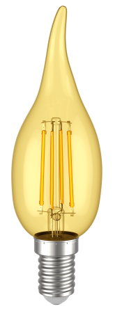 Лампа LED CВ35 св.н/в зол. 7Вт 230В 2700К E14 серия 360° IEK