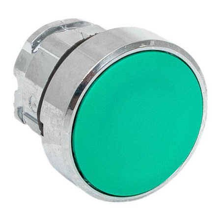 Исполнительный механизм кнопки XB4 зеленый плоский возвратный без фиксации, без подсветки IP65 EKF