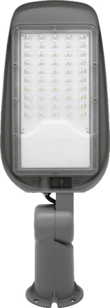 Уличный светодиодный светильник WOLTA STL-40W/05 40Вт 5700К IP65 4000лм с поворотным кронштейном серый 490х180х88 1/1