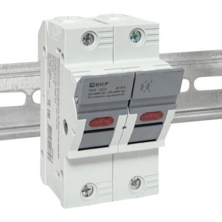 Предохранитель-разъединитель DF 14х51 2Р (тип ПВЦ)  EKF