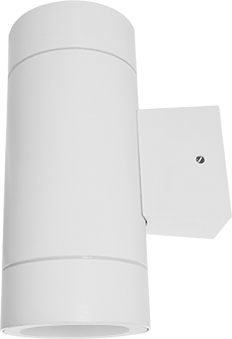 Светильник уличный двухсторонний ЦИЛИНДР-2П-GX53 пластик под лампу 2хGX53 230B белый IP65 IN HOME