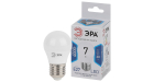 Лампа светодиодная Эра LED P45-7W-840-E27 (диод, шар, 7Вт, нейтр, E27)
