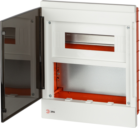 bs-12f  Щит распределительный со слаботочным отсеком ЭРА MultiBox bs-12f встраиваемый пластиковый 12 модулей IP40