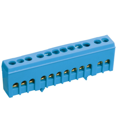 Шина N "ноль" в корп изол на DIN-рейку ШНИ-6х9-12-К-С IEK