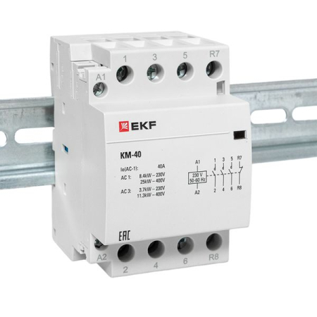 Контактор модульный КМ 40А 3NО+NC (3 мод.) EKF PROxima