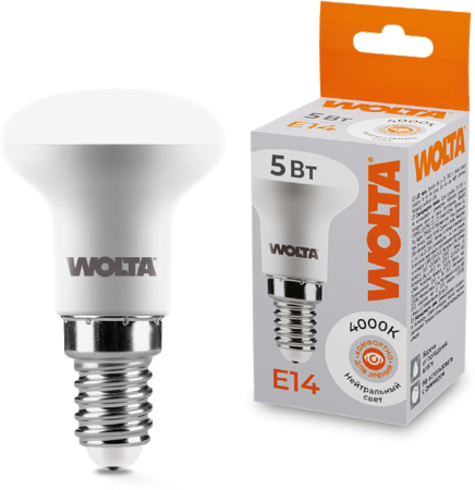 Лампа LED  WOLTA R39 5Вт 400Лм E14 4000K 1/50