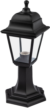 НТУ 04-60-001 черный ЭРА Светильник садово-парковый Оскар напольный четырехгранный черный Е27 (8/96)