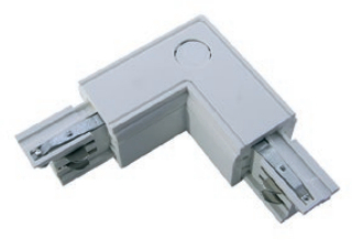 Соединитель внутренний L-образый правый белый