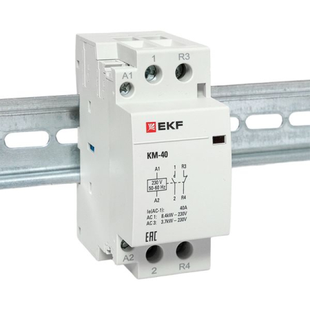 Контактор модульный КМ 40А NО+NC (2 мод.) EKF PROxima