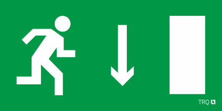 ПЭУ 092 Указатель двери правосторонний (335х165) РС-L пиктограмма