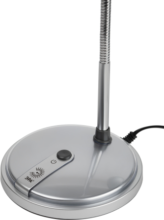 ЭРА наст.светильник NE-301-E27-15W-S серебро