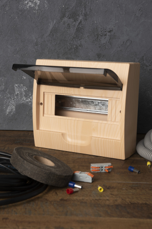 Щит распределительный навесной ЩРН-П-10 светлое дерево IP41 EKF PROxima