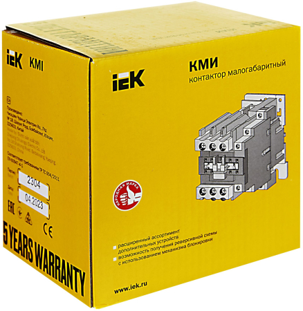Контактор КМИ-48012 80А 230В/АС3 1НО;1НЗ IEK