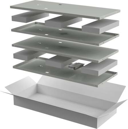 ITK LINEA N Компл. стенок боковых 1000мм шкафа 42U сер.