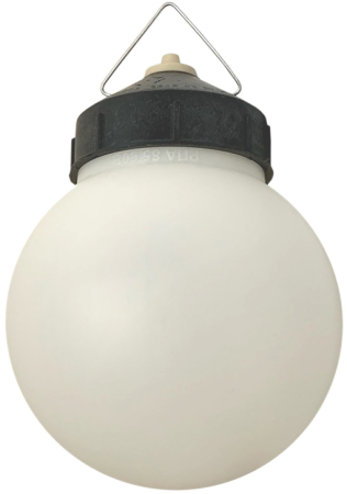 Светильник ЭРА НСП 01-60-003 подвесной Гранат полиэтилен IP44 E27 max 60Вт D150 шар белый