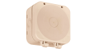 Монтажная распределительная коробка для видеокамер двухкомпонентная HF 133х120х60 мм, бежевая, IP66, для монтажного пистолета, В1, HF, стойкая к УФ Ту