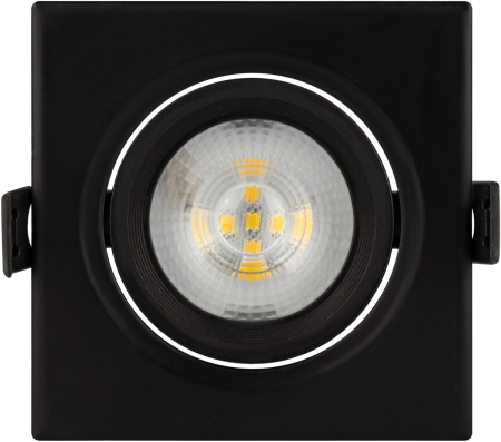 Светильник KL LED 21A-5 4K BK  ЭРА Светильник ЭРА светодиодный квадратный поворотн. LED SMD 5W 4000K