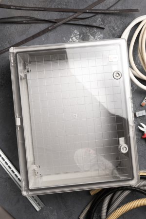 Щит пластиковый с монтажной платой прозр. дверь 500х400х180 мм IP65 EKF PROxima