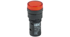 Лампа AD16DS(LED)матрица d16мм красный 12В AC/DC IEK