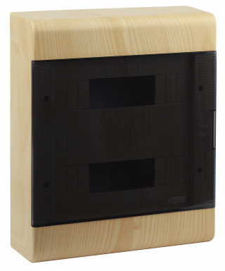 Тусо.Щиток о/п на 24 мод. с двер. 370х302х95мм  сосна на светлой основе