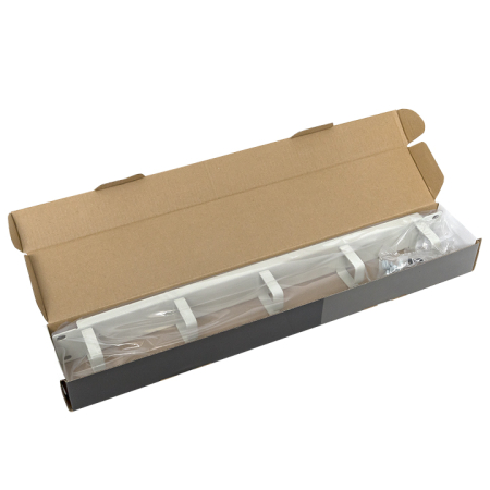 Кабельный органайзер TERACOM PRO 1U 5 колец серый