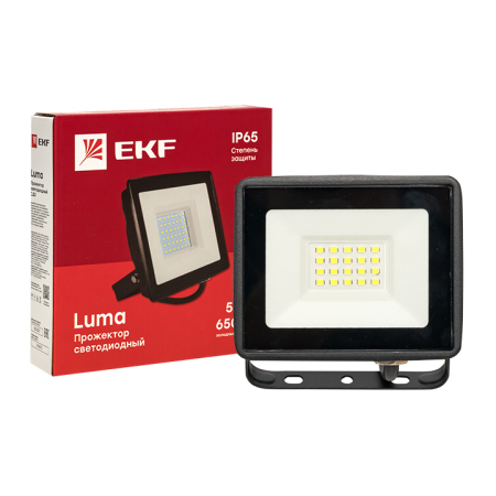 Прожектор светодиодный СДО-3002 20Вт 6500К IP65 EKF Basic