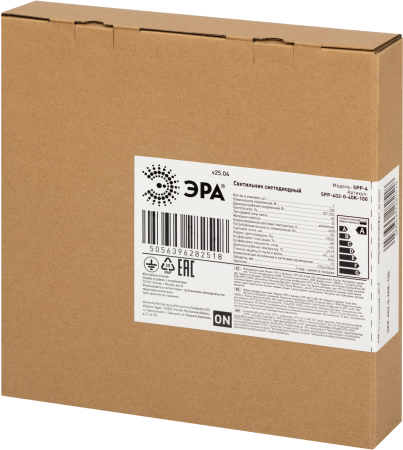 SPP-402-0-40K-100  Светильник светодиодный ЭРА SPP-402-0-40K-100 100Вт 4000K 10000Лм Кп<2% КСС Д подвесной